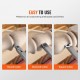 Buy Wood Turning Tools 3PCS Wood Lathe Tools with Round Square Diamond Carbide Cutter with Comfortable Handles Box 200mm 395x150x80mm Woodworking Tools