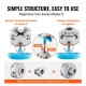 Buy Self-Centering Lathe Chuck φ96mm 4-Jaw Lathe Chuck KP96 Woodturning Chuck with T Wrench Lathe Accessories Precision Machining Grinding Milling