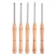 Buy Wood Lathes 5 Pcs Beech Wood Handle Carbide Turning Tool with Handle 250mm