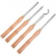 Herramientas de Torneado de Madera para Torno de Carburo, 4 pcs Reemplazables, Formones para Madera, Herramientas de Torno de Carburo, Herramientas de Torno para Aficionados a la Artesanía