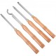 Herramientas de Torneado de Madera para Torno de Carburo, 4 pcs Reemplazables, Formones para Madera, Herramientas de Torno de Carburo, Herramientas de Torno para Aficionados a la Artesanía