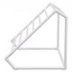 VEVOR Toallero de Exterior Toallero de Piscina 8 Barras Triangular Blanco Independiente