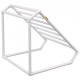 VEVOR Toallero de Exterior Toallero de Piscina 8 Barras Triangular Blanco Independiente