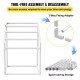 Buy Bar Freestanding Towel Rack White Bathroom Towel Holder PVC Towel Rack Load 25kg Napkin Organizer Easy to Assemble Towel Hanger for Pool Bathroom Spa Outdoor Indoor