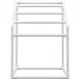 Buy Bar Freestanding Towel Rack White Bathroom Towel Holder PVC Towel Rack Load 25kg Napkin Organizer Easy to Assemble Towel Hanger for Pool Bathroom Spa Outdoor Indoor