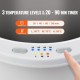 Buy Portable Towel Warmer 20L Bucket Adjustable Duration and Temperature with LED Light Towel Dryer Blankets Bathrobes Auto Shut-Off for Facial Care Spa Massage Bathroom, White