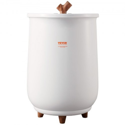 VEVOR Calentador de Toallas Portátil Cubo de 20 L Duración y Temperatura Ajustables con Luz LED Secador de Toallas Mantas Albornoces Apagado Automático para Cuidado Facial Spa Masaje Baño, Blanco