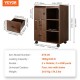 Buy Drawer Printer Stand Mobile Printer Shelf 60x40x80 cm Wooden Printer Stand with 2 Power Outlets and 2 USB Ports for File Storage in Office Home