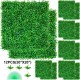 Buy 12 Pcs 20" x 20" Artificial Green Grass, High Density UV Resistant 100% PE Artificial Ivy Boxwood Panels, Decorative Artificial Plants for Wall, Gardens, Backyard