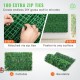 Buy Artificial Ivy Plants 24 x 16 Inch, Decorative Artificial Plants 12 Pieces Artificial Boxwood Hedge Mat with 4 cm Thickness Vertical Garden 100% PE Artificial Hanging Plants