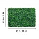 Comprar Plantas de hera artificiais 61 x 40,6 cm, plantas artificiais decorativas 12 peças Tapete de sebe de buxo artificial com jardim vertical de 4 cm de espessura 100% PE Plantas suspensas artificiais