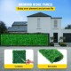 Buy 24 Pcs 10x10 Inch Artificial Green Grass, High Density UV Resistant 100% PE Artificial Ivy Boxwood Panels, Decorative Artificial Plants for Wall, Gardens, Backyard