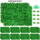 Buy 24 Pcs 24x16 Inch Artificial Green Grass, High Density UV Resistant 100% PE Artificial Ivy Boxwood Panels, Decorative Artificial Plants for Wall, Gardens, Backyard