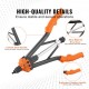 Buy Manual Rivet Nut Riveter 41cm Threaded Insertion Pliers with 13 Mandrels 186 Nuts in 13 Sizes Semi-Automatic Riveting Tool with Case for DIY