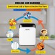 Buy Mini Fridge Small Portable 220 V / 12 V 48 W 10 L Mini Refrigerator 26 x 25 x 35 cm Black Portable Mini Refrigerator with Cold and Heat Function for Makeup Skin Care ABS Material Car