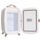 Buy Mini Fridge Small Cosmetic Refrigerator 6L 8 Cans 330ml Mini Portable Refrigerator with HD Mirror and LED Light Temperature of 15 °C