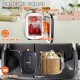 Buy Mini Fridge Small Cosmetic Refrigerator 4 L Mini Portable Refrigerator Cold and Heat Mode Temperature 18 ° C / 50 ° C Small Refrigerator