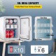 Buy Mini Fridge Small Portable 220V/12V 48W 10L Mini Compact Refrigerator 26x25x35cm Black Portable Mini Refrigerator with Cold and Heat Function for Makeup Skin Care ABS Material Car