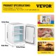 Buy Mini Fridge Small Portable 220V/12V 48W 10L Mini Compact Refrigerator 26x25x35cm Black Portable Mini Refrigerator with Cold and Heat Function for Makeup Skin Care ABS Material Car