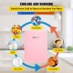 Buy Mini Fridge Small Portable 220V/12V 48W 10L Mini Compact Refrigerator 26x25x35cm Pink Portable Mini Refrigerator with Cold and Heat Function for Makeup Skin Care ABS Material Car