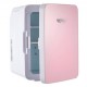 Buy Mini Fridge Small Portable 220V/12V 48W 10L Mini Compact Refrigerator 26x25x35cm Pink Portable Mini Refrigerator with Cold and Heat Function for Makeup Skin Care ABS Material Car