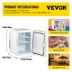 Buy Mini Fridge Small Portable 220V/12V 48W 10L Mini Compact Refrigerator 26x25x35cm White Portable Mini Refrigerator with Cold Heat Function for Makeup Skin Care ABS Material Car