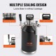 Buy Mini Beer Keg Portable 128Oz 4L Mini Keg Adjustable Pressure 0~30PSI Stainless Steel Pressure Insulated Tap System to Keep Beer Carbonated Fresh for Camping Picnic