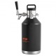 Comprar Mini Barril de Cerveza Portátil 128Oz 4L Mini Barril Presión Ajustable 0~30PSI de Acero Inoxidable Sistema de Grifo Aislado a Presión para Mantener Cerveza Carbonatada Fresca para Camping Pícnic