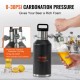 Buy Mini Beer Keg Portable 1.89L Mini Keg Adjustable Pressure 0~30 PSI Stainless Steel Pressure Insulated Tap System to Keep Beer Carbonated Fresh for Camping Picnic