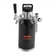 Buy Mini Beer Keg Portable 1.89L Mini Keg Adjustable Pressure 0~30 PSI Stainless Steel Pressure Insulated Tap System to Keep Beer Carbonated Fresh for Camping Picnic