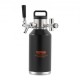 Comprar Mini Barril de Cerveza Portátil 1,89 L Mini Barril Presión Ajustable 0~30 PSI de Acero Inoxidable Sistema de Grifo Aislado a Presión para Mantener Cerveza Carbonatada Fresca para Camping Pícnic