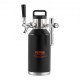 Comprar Mini Barril de Cerveza Portátil 1,89 L Mini Barril Presión Ajustable 0~30 PSI de Acero Inoxidable Sistema de Grifo Aislado a Presión para Mantener Cerveza Carbonatada Fresca para Camping Pícnic