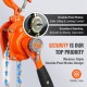 Buy Mini Manual Lever Hoist 0.5T Ratchet Chain Hoist Handling Lifting 2.8m Carbon Steel G80 Weston Brake Chain Guide Hook with Double Ratchet 360° for Goods