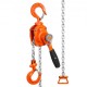 Buy Mini Manual Lever Hoist 0.5T Ratchet Chain Hoist Handling Lifting 2.8m Carbon Steel G80 Weston Brake Chain Guide Hook with Double Ratchet 360° for Goods