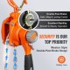 Buy Mini Manual Lever Hoist 0.25T Ratchet Chain Hoist Lifting Handling 2.8m Carbon Steel G80 Weston Brake Double Ratchet Chain Guide Hook 360° for Goods