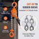 Buy Mini Manual Lever Hoist 0.25T Ratchet Chain Hoist Lifting Handling 2.8m Carbon Steel G80 Weston Brake Double Ratchet Chain Guide Hook 360° for Goods