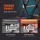 Buy Motorcycle Scissor Jack 500kg Capacity Motorcycle Lifter Lifting Height 12-39cm Steel Scissor Lift 37x23cm Non-Slip Platform for Maintenance Workshop