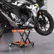 Comprar Macaco tesoura para motocicleta Capacidade de 500kg Altura de elevação do elevador para motocicleta 12-39cm Elevador tipo tesoura de aço 37x23cm Plataforma antiderrapante para oficina de manutenção