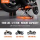 Comprar Gato de Tijera para Moto Capacidad de 500 kg Elevador de Motocicletas Altura de Elevación 89-338 mm Mesa Elevadora de Moto con Manivela Extraíble para Taller de Mantenimiento de ATV