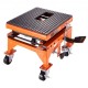 Buy Motorcycle Lift Platform 41.5 x 35 cm Hydraulic Scissor Motorcycle Lift 200 kg Capacity Lift Table with 2 Wheels 340-905 mm Lift for Garage Workshop, Orange