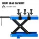 Koop Motor-schaarlift, nominaal vermogen 498,95 kg Motor-hefplatform, hoogte 20 - 37 cm Platform 45 x 14 cm Blauwe schaarlift voor motorfietsreparatie