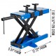 Koop Motor-schaarlift, nominaal vermogen 498,95 kg Motor-hefplatform, hoogte 20 - 37 cm Platform 45 x 14 cm Blauwe schaarlift voor motorfietsreparatie