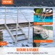 Buy Dock Ladder Adjustable Height 75-96 cm Pontoon Boat Ladder 4 Steps Aluminum Alloy Load 226 kg with Handrail Non-slip Rubber Mat for Boarding Boat Pool