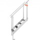 Koop Dockladder Verstelbare hoogte 75-96 cm Pontonbootladder 4 treden Aluminiumlegering Belasting 226 kg met leuning Antislip rubberen mat voor instapboot Zwembad