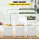 Contenedor De Harina De 25 Kg De Arroz De 3 Pcs Con Tapas Y Ruedas Blanco