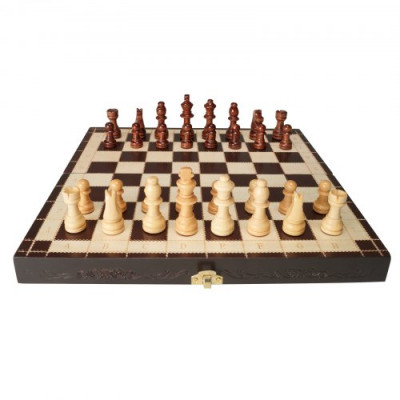 VEVOR Juego de ajedrez 29 cm tablero de ajedrez magnético plegable portátil de madera, 2 reinas adicionales, juego completo de tablero de ajedrez, regalo de viaje para principiantes, adultos y niños