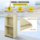 Buy Wooden Standing Podium 60x40x120 cm Portable Standing Podium 60kg Capacity, Durable MDF Wood, Rolling Wooden Podium with 4 360° Swivel Casters for Restaurants, Churches, White