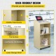 Buy Wooden Standing Podium 60x40x120 cm Portable Standing Podium 60kg Capacity, Durable MDF Wood, Rolling Wooden Podium with 4 360° Swivel Casters for Restaurants, Churches, White