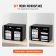 Buy Wooden Literature Organizer Chipboard 12 Compartment Document Storage Rack 52x30.5x41 cm Literature Sorter with Adjustable Shelves for Office, Black