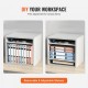 Buy Wooden Literature Organizer Chipboard 5 Compartment Document Storage Rack 35.5x30.5x33 cm Literature Sorter with Adjustable Shelves for Office, White